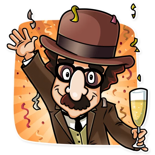 🤡 Стикер «Charlie Chaplin» для Telegram