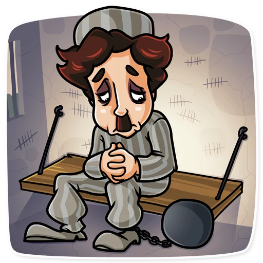 😔 Стикер «Charlie Chaplin» для Telegram