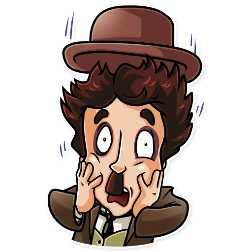 😱 Стикер «Charlie Chaplin» для Telegram