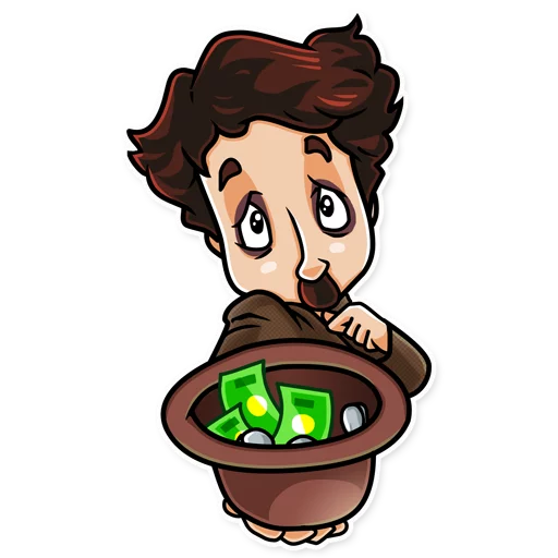 😢 Стикер «Charlie Chaplin» для Telegram