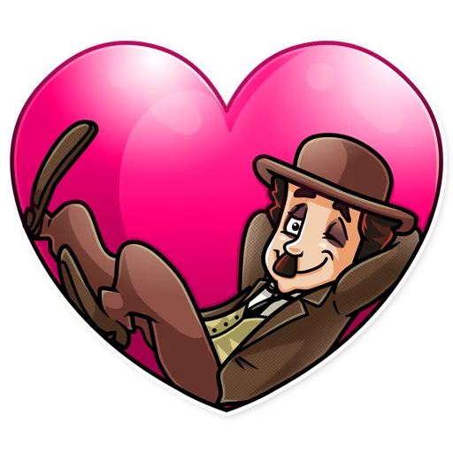 💖 Стикер «Charlie Chaplin» для Telegram