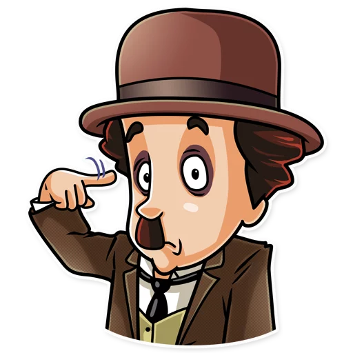 😐 Стикер «Charlie Chaplin» для Telegram