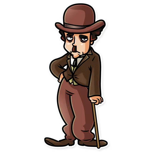 😕 Стикер «Charlie Chaplin» для Telegram