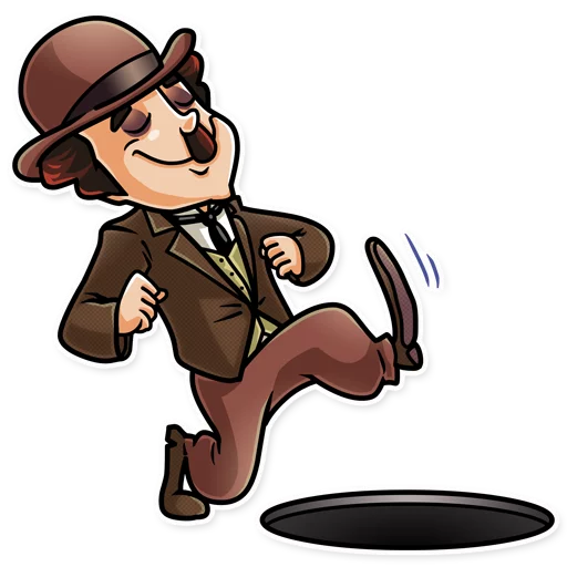 🚶 Стикер «Charlie Chaplin» для Telegram