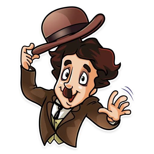 👋 Стикер «Charlie Chaplin» для Telegram