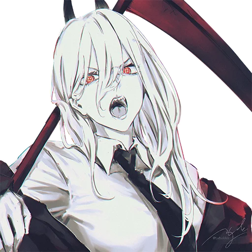 😠 Стикер «Chainsaw Man • Arts •» для Telegram