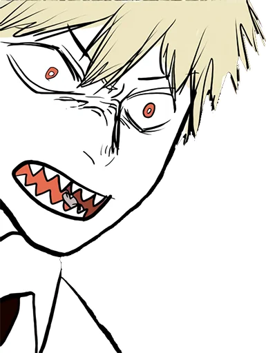 😠 Стикер «Chainsaw Man • Arts •» для Telegram