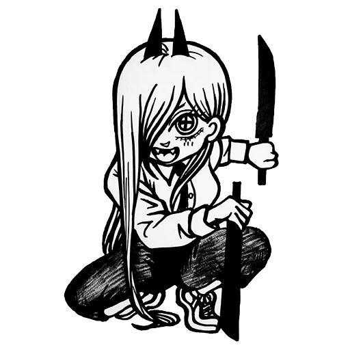 🗡 Стикер «chainsaw family» для Telegram