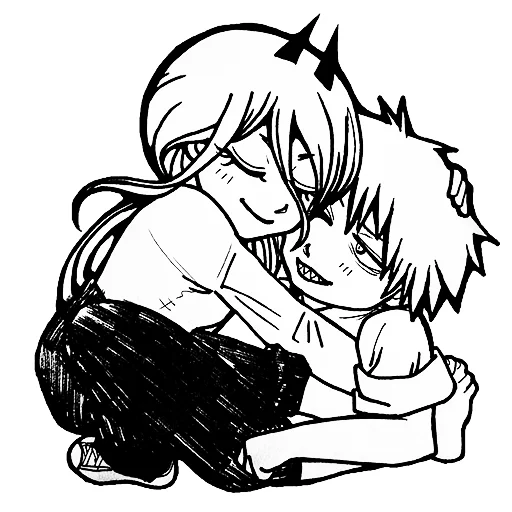 👩‍❤️‍👨 Стикер «chainsaw family» для Telegram