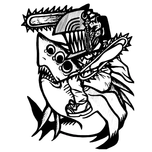 🦈 Стикер «chainsaw family» для Telegram