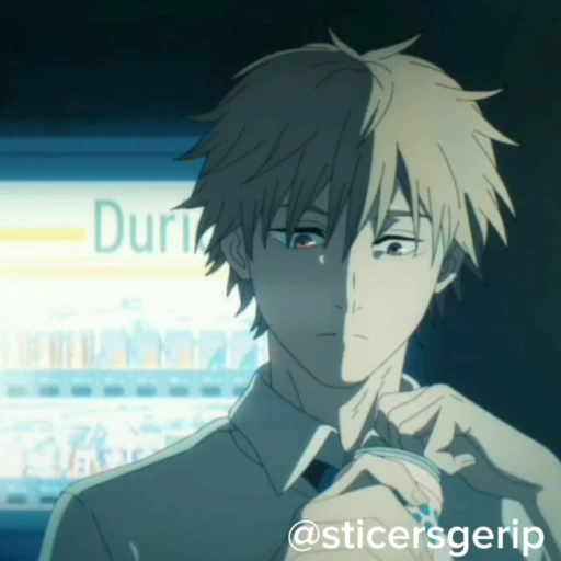 😔 Стикер «Chainsaw Man» для Telegram