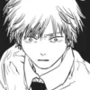 Стикер 28 Chainsaw man - ч/б эмоджи Человек Бензопила
