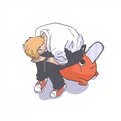 😞 Стикер «𝗖𝗵𝗮𝗶𝗻𝘀𝗮𝘄 𝗺𝗮𝗻 𝟭» для Telegram