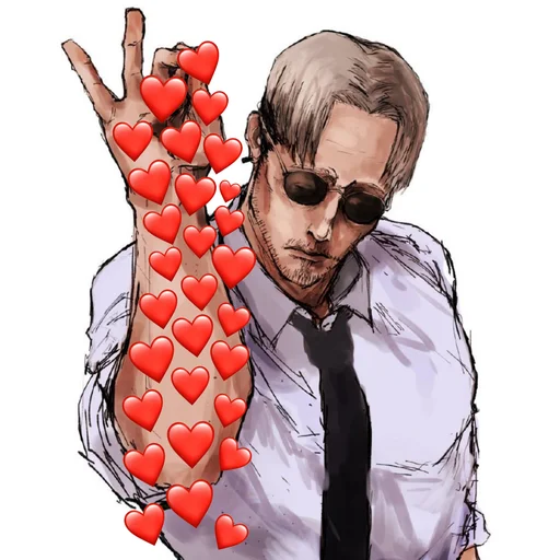❤️ Стикер «𝗖𝗵𝗮𝗶𝗻𝘀𝗮𝘄 𝗺𝗮𝗻 𝟭» для Telegram