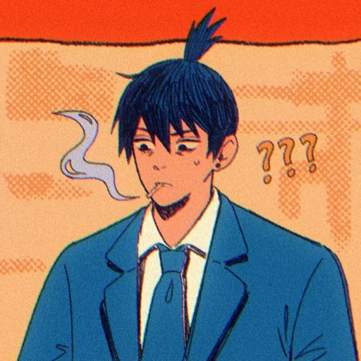 😐 Стикер «Chainsaw man 2» для Telegram