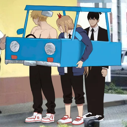🚙 Стикер «Chainsaw man 2» для Telegram