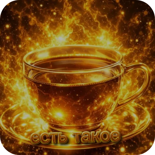 🪐 Стикер «Чайные реплики» для Telegram