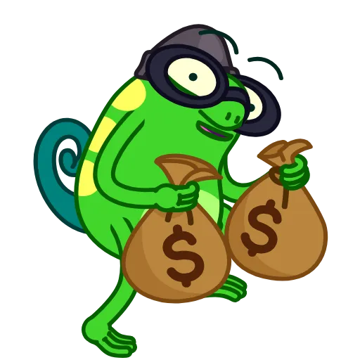 🦹‍♀️ Стикер «Chameleo» для Telegram