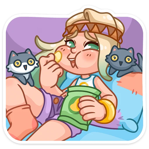 🌟 Стикер «Маргаритка» для Telegram
