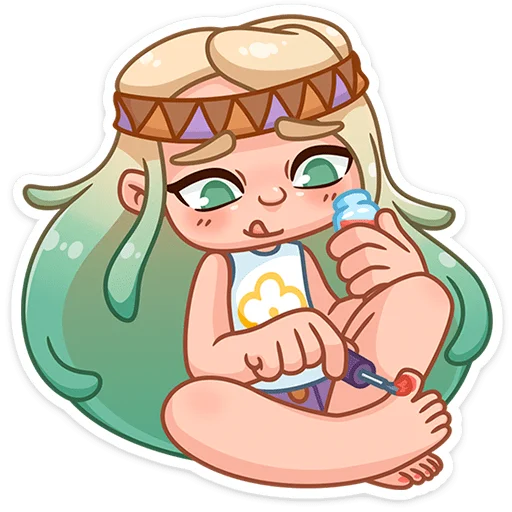 💅 Стикер «Маргаритка» для Telegram