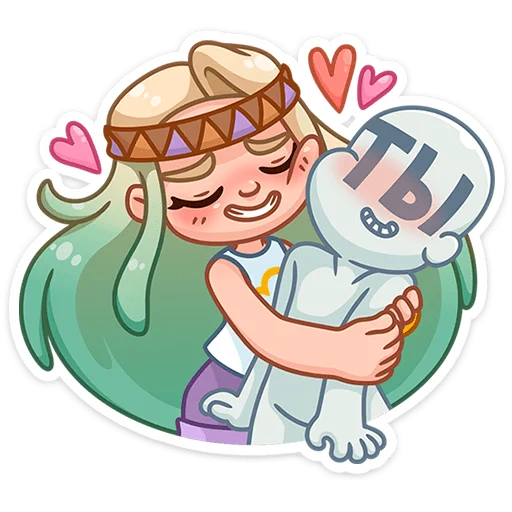 🥰 Стикер «Маргаритка» для Telegram