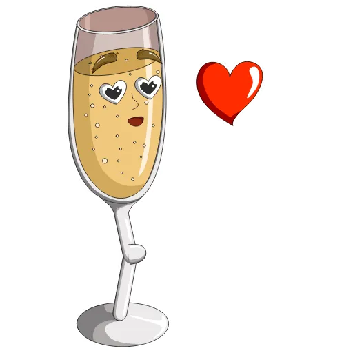 😘 Стикер «Шампусик» для Telegram