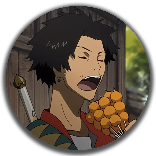 🍢 Стикер «Samurai Champloo - Mugen» для Telegram