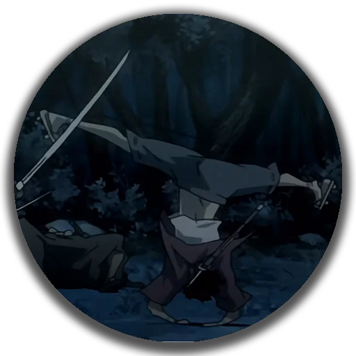 🕺 Стикер «Samurai Champloo - Mugen» для Telegram