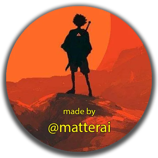 🇷🇺 Стикер «Samurai Champloo - Mugen» для Telegram