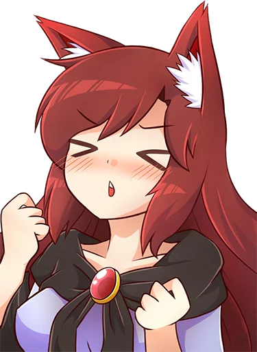 🐺 Стикер «Cham&;s Wolf Waifu» для Telegram