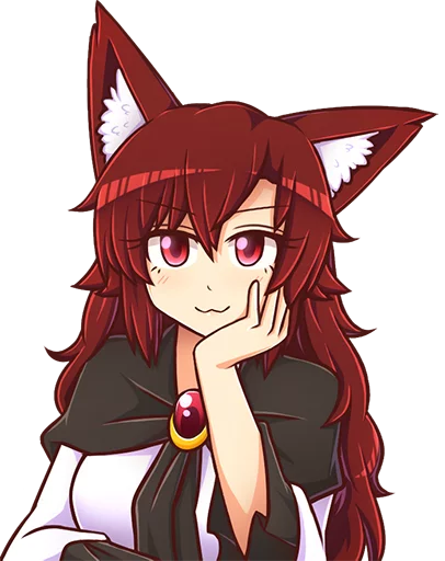 😏 Стикер «Cham&;s Wolf Waifu» для Telegram