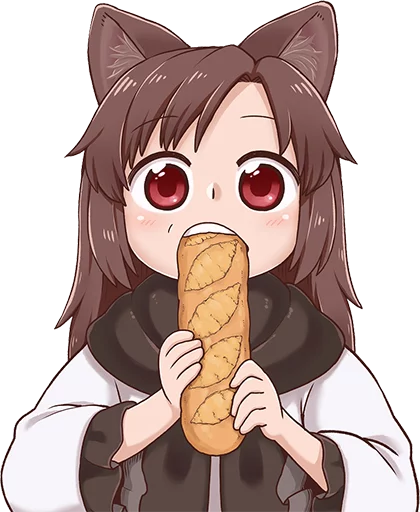🥖 Стикер «Cham&;s Wolf Waifu» для Telegram