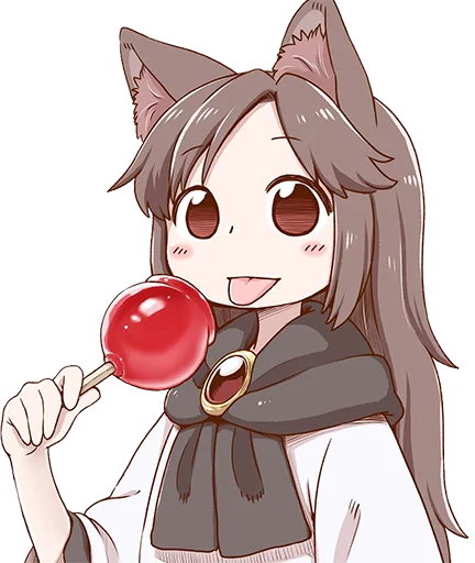 🍭 Стикер «Cham&;s Wolf Waifu» для Telegram