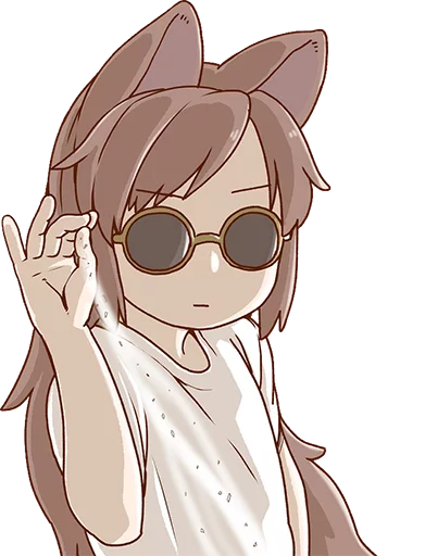 😎 Стикер «Cham&;s Wolf Waifu» для Telegram