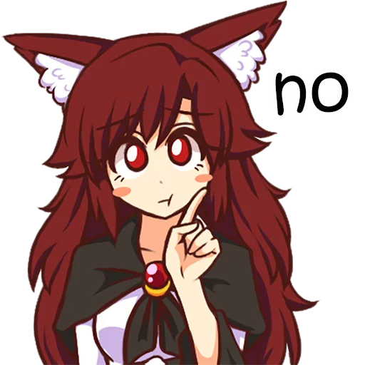 👎 Стикер «Cham&;s Wolf Waifu» для Telegram