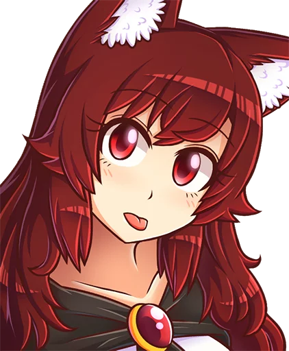 😝 Стикер «Cham&;s Wolf Waifu» для Telegram