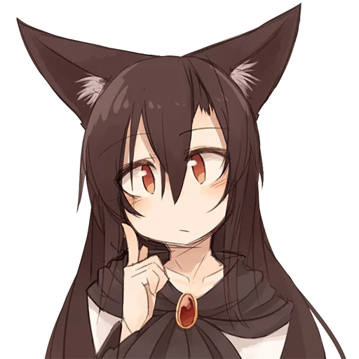 🤔 Стикер «Cham&;s Wolf Waifu» для Telegram