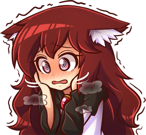 😳 Стикер «Cham&;s Wolf Waifu» для Telegram
