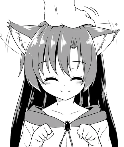 😇 Стикер «Cham&;s Wolf Waifu» для Telegram