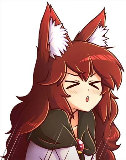 🦊 Стикер «Cham&;s Wolf Waifu» для Telegram