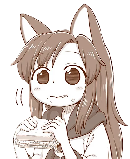 🍞 Стикер «Cham&;s Wolf Waifu» для Telegram