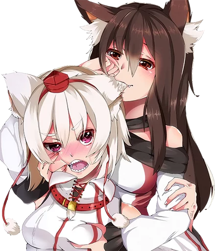 ❤️ Стикер «Cham&;s Wolf Waifu» для Telegram