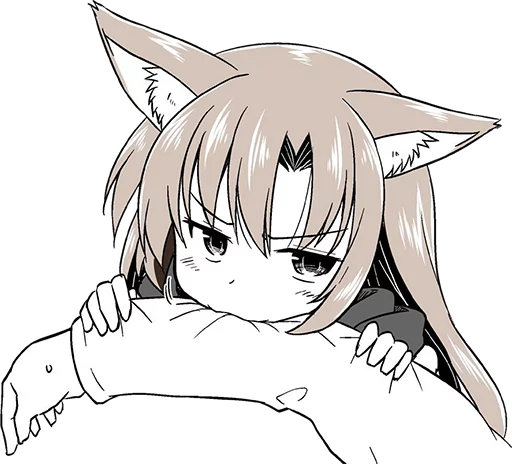 😡 Стикер «Cham&;s Wolf Waifu» для Telegram