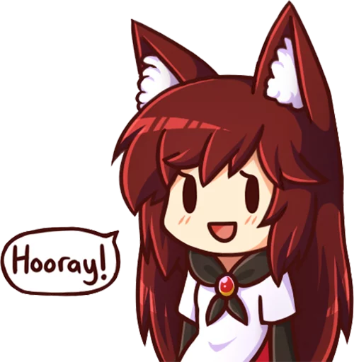 🙌 Стикер «Cham&;s Wolf Waifu» для Telegram