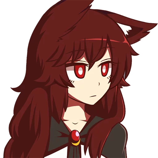 😑 Стикер «Cham&;s Wolf Waifu» для Telegram