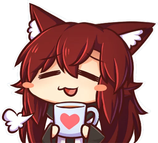 ☺️ Стикер «Cham&;s Wolf Waifu» для Telegram