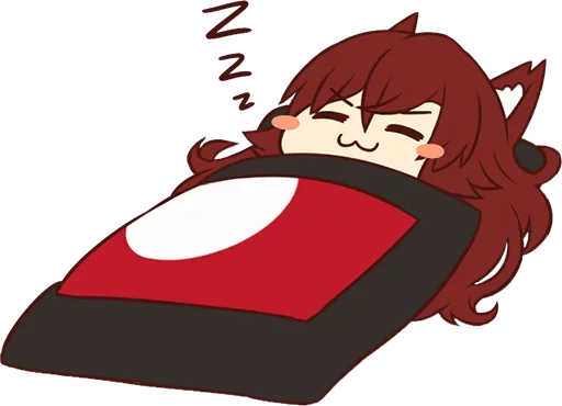 😴 Стикер «Cham&;s Wolf Waifu» для Telegram