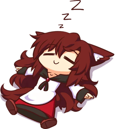 😴 Стикер «Cham&;s Wolf Waifu» для Telegram
