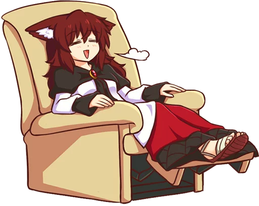 ☺️ Стикер «Cham&;s Wolf Waifu» для Telegram