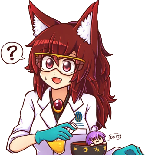 ❓ Стикер «Cham&;s Wolf Waifu» для Telegram